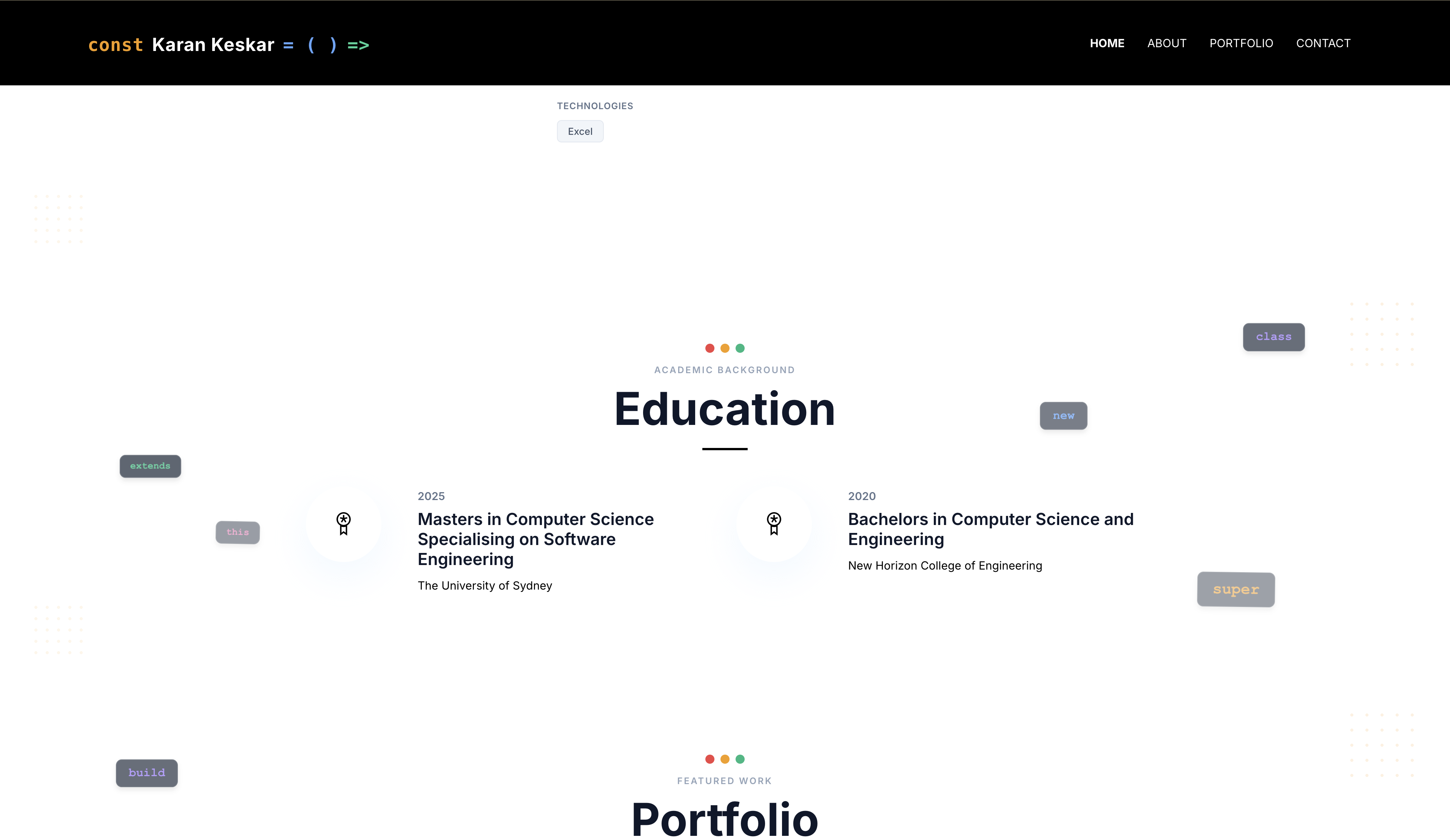 Portfolio Website - Expereince 2